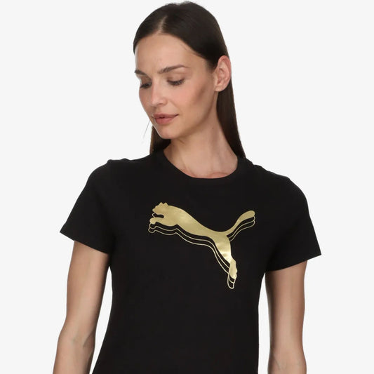 ESS METALLIC PUMA LOGO TEE W