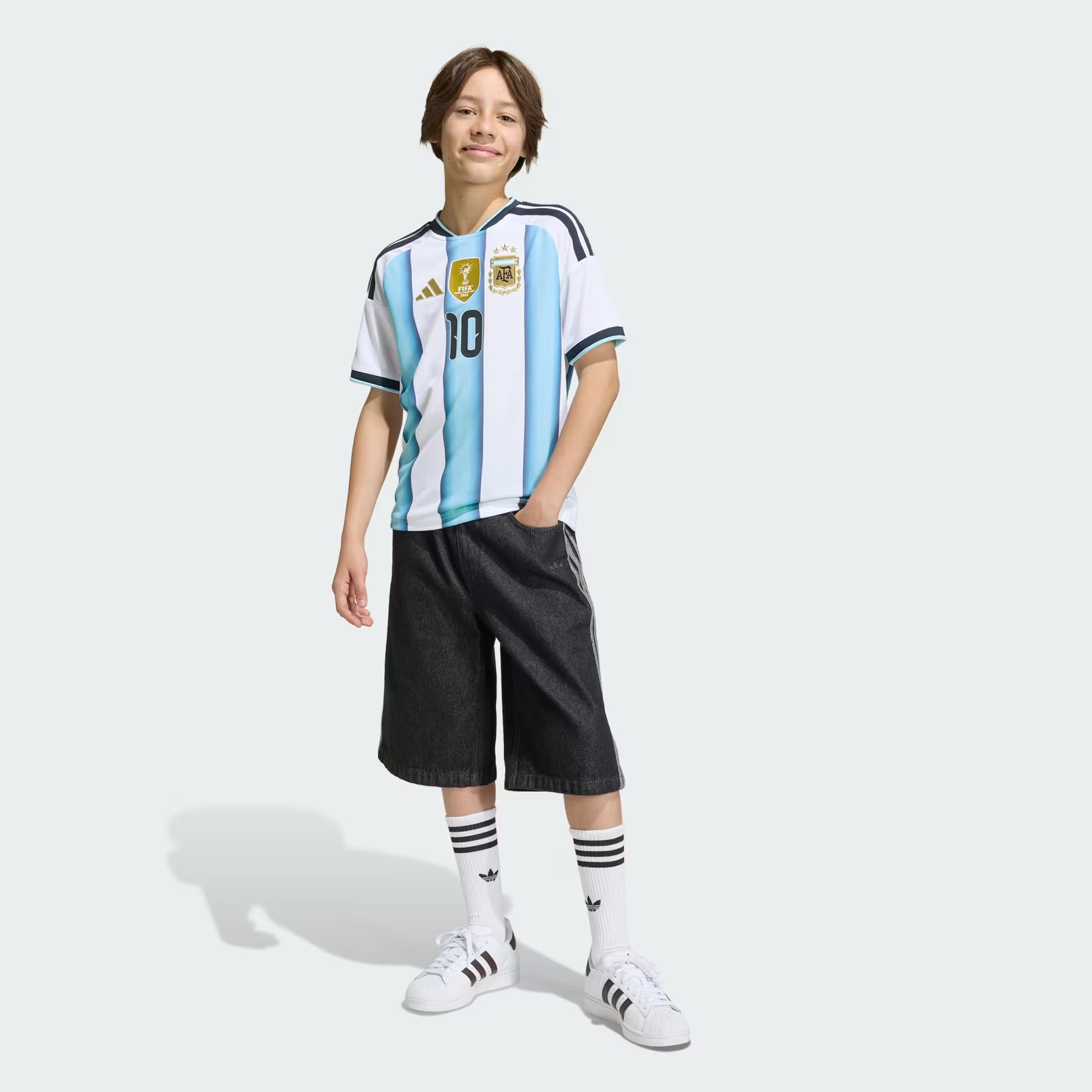 SUETER LOCAL SELECCIÓN ARGENTINA 26 MESSI PARA NIÑOS