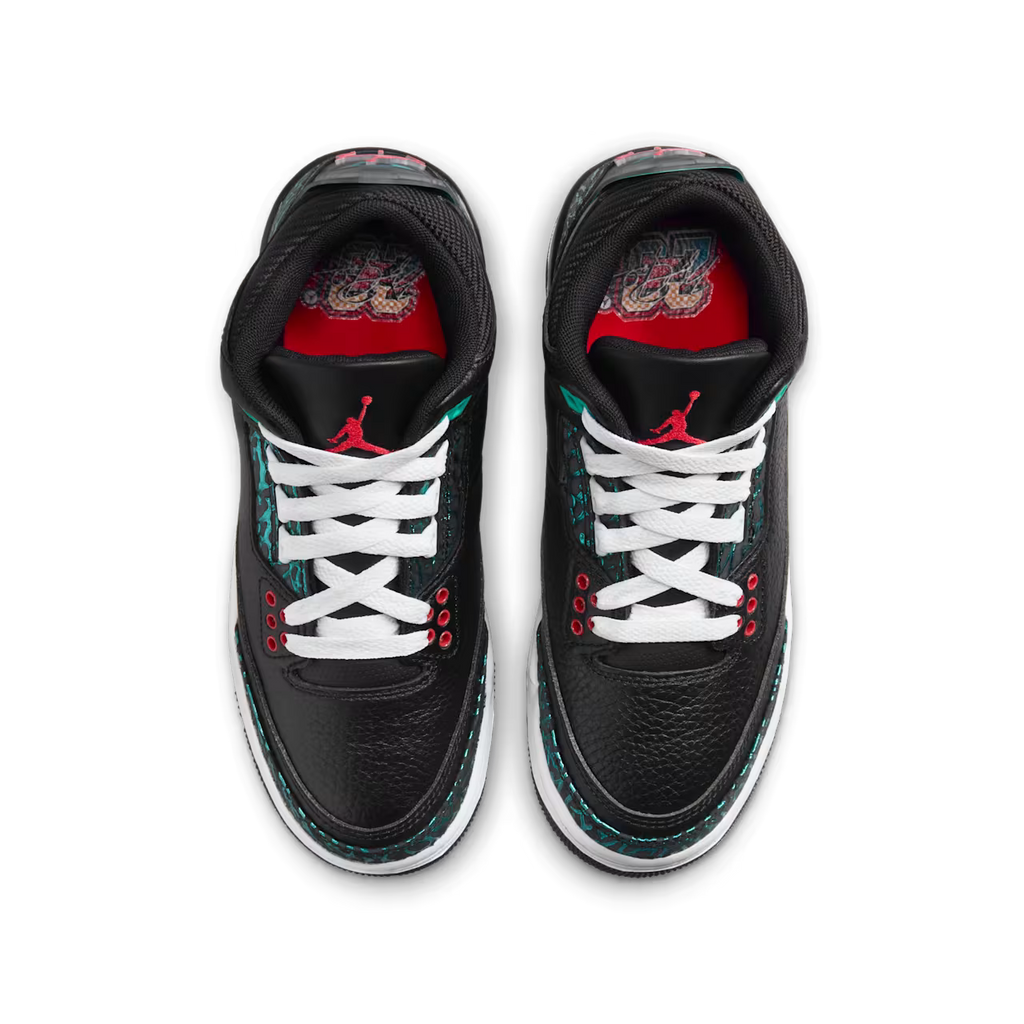 Air Jordan 3 Black and Hyper Jade