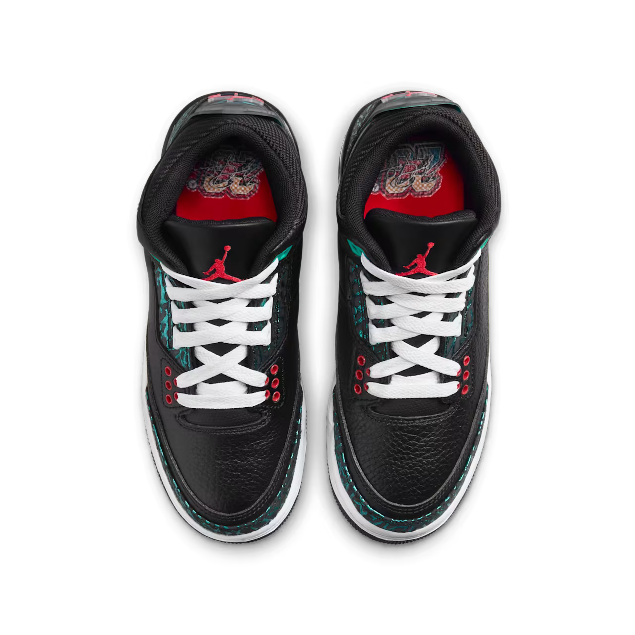 Air Jordan 3 Black and Hyper Jade