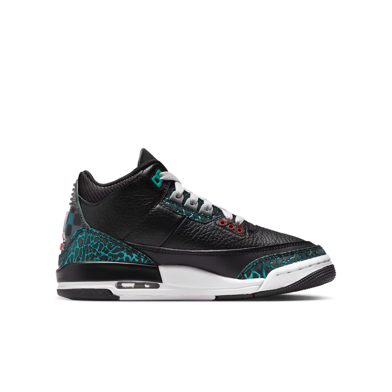 Air Jordan 3 Black and Hyper Jade