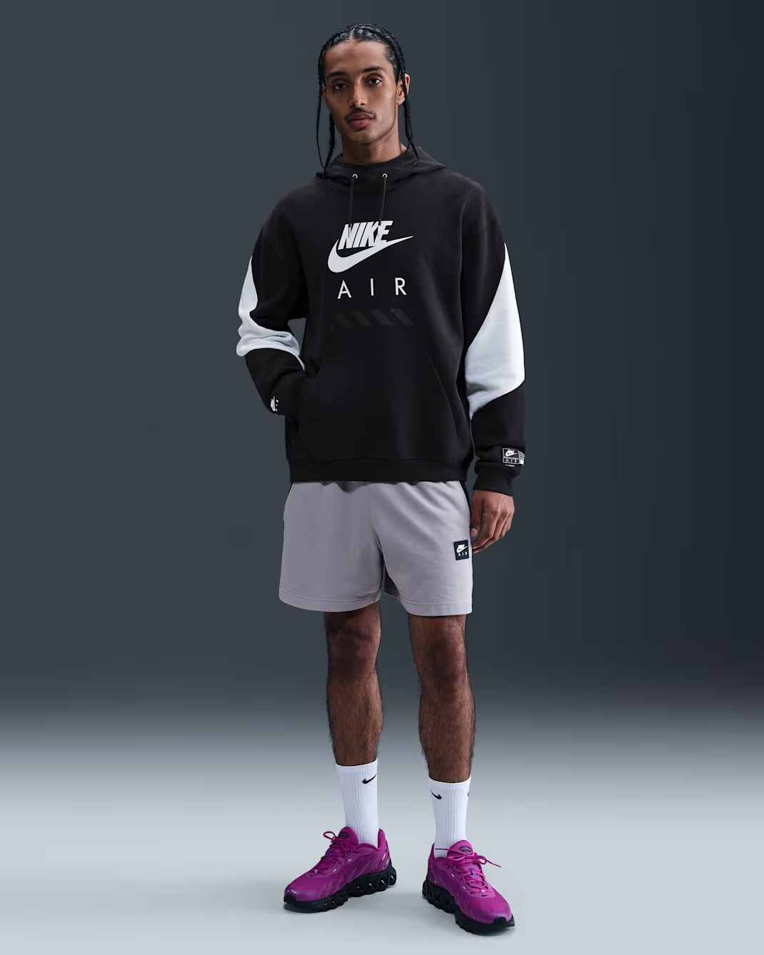Nike Air Sudadera con gorro sin cierre de tejido Fleece para hombre