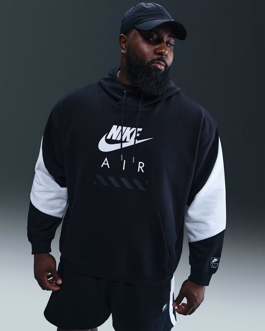 Nike Air Sudadera con gorro sin cierre de tejido Fleece para hombre