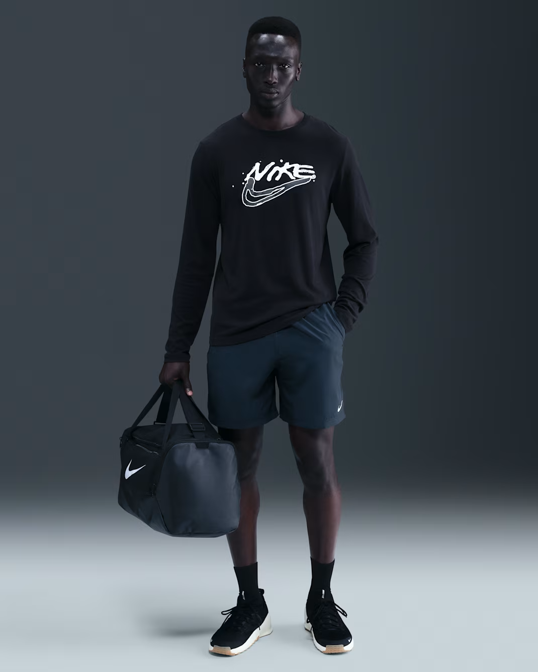 Nike Sueter de manga larga Dri-FIT para hombre